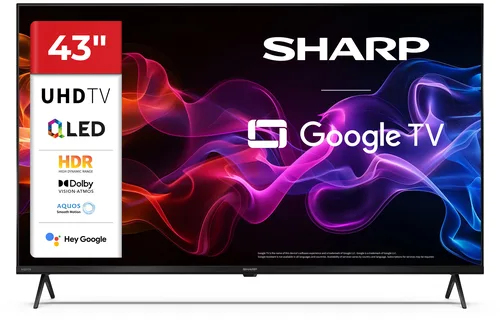 Sharp 43HP5265E 43 LED Quantum Dot 4K UHD Google TV Google TV Dolby Vision Atmos