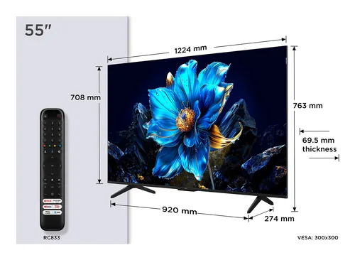 TV QLED TCL P7K 55 pouces 4K Ultra HD Smart TV Wifi