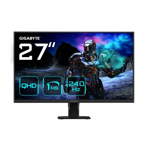 GIGABYTE GS27Q X Moniteur de jeu 27 QHD 2560 x 1440 (QHD), 240Hz, 1ms, 250 cd m2, FreeSync Premium Pro, HDR Ready, HDMI 2.0, D