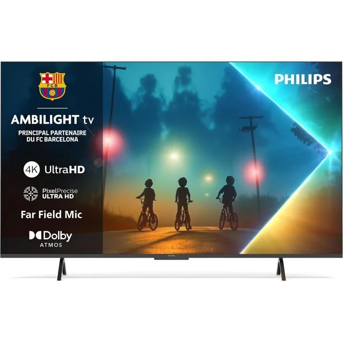 Téléviseur Philips Ambilight 55PUS8200 4K LED 55 Pouces Dolby Atmos Compatible Alexa