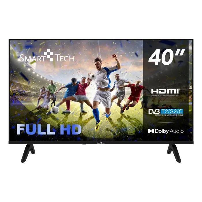 Smart Tech 40FN01K Full HD LED TV 40 Pouces (101cm) Triple Tuner Dolby Audio H.265 3xHDMI 2xUSB