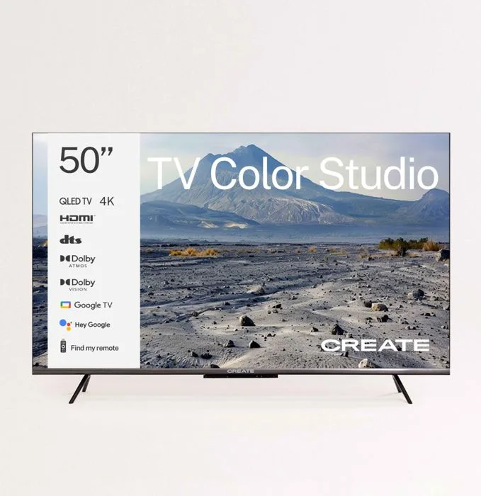 Téléviseur QLED 4K Create Finition mate Contrôle vocal Cadre personnalisable