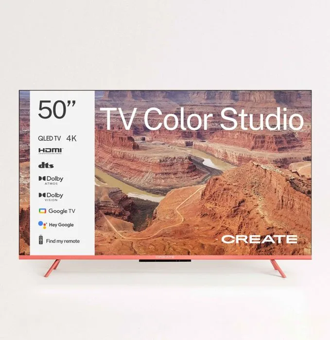 Téléviseur QLED 4K Create TV Color Studio Écran antireflet Commande vocale Dolby Atmos
