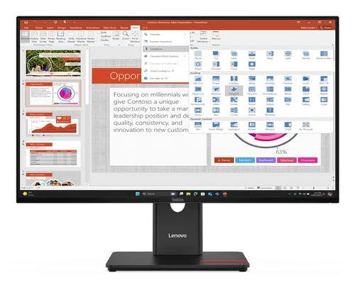 LENOVO ThinkVision T27 40 27p IPS 16 9 1920x1080 300cd m2 1500 1 HDMI DP VGA USB TopSeller