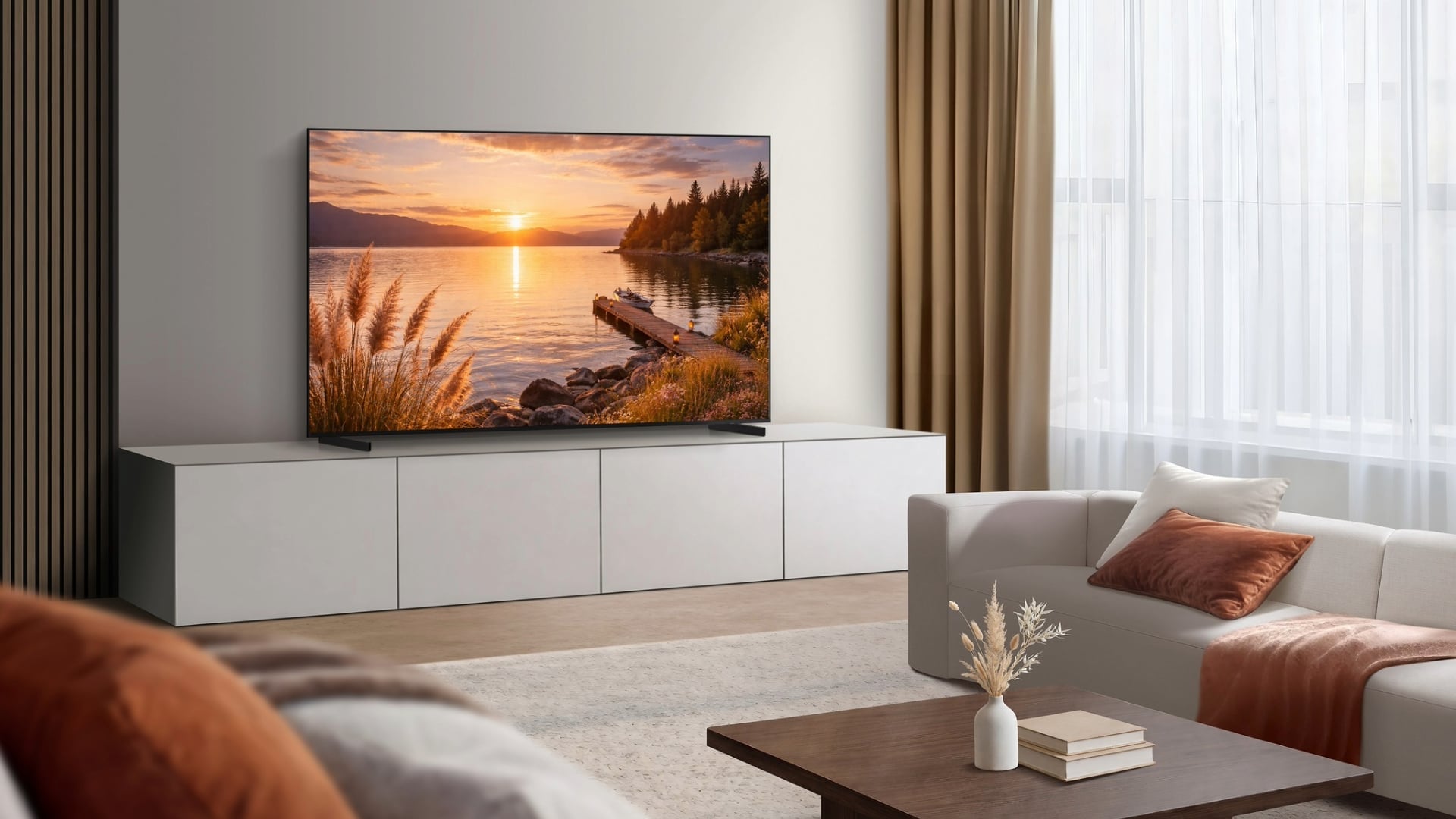Samsung Neo QLED QN90F — TV Mini-LED premium 2025 de face